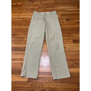 Dickies Men's Work Pants Size 32x34 Khaki Flex 874 Original Fit Straight Leg